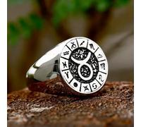 Twelve Signs Of The Zodiac Constellation Ring Stainless Steel Fashion Ring Gift-7-Taurus