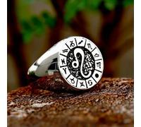 Twelve Signs Of The Zodiac Constellation Ring Stainless Steel Fashion Ring Gift-9-Leo