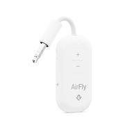 Twelve South AirFly Pro 2 Bluetooth 5.0 Transmitter/Receiver for TV/Airplane to 2 Wireless Headphones - Wireless Adapter for AirPods, Airplane, Car, Gym, Home, Use with Any 3.5 mm Audio Jack, White