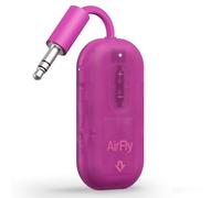 AirFly Pro 2 Frost - Bluetooth Adapter for Airplane, Pair 2 AirPods or Wireless Headphones - 3.5mm AUX Bluetooth Transmitter for Cars, Boats, Treadmills, TVs- Airplane Travel Essentials, Fuchsia