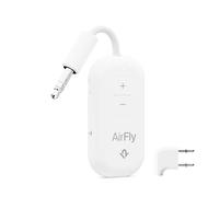 AirFly Pro 2 Deluxe - Bluetooth Adapter for Airplane, Pair 2 AirPods or Wireless Headphones - 3.5mm AUX Bluetooth Transmitter/Receiver for Cars, Boats, Treadmills, TVs - Airplane Travel Essentials