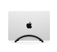 Twelve South BookArc Flex Vertical Laptop Stand - Space-Saving MacBook Stand, Adjustable Laptop Holder for Desk, Single Slot Laptop Dock for Monitor Display, Non-Slip, Upright Laptop Storage, Black
