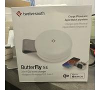Twelve South Butterfly SE 2-in-1 Qi2 USB-C MagSafe Charging Station- White