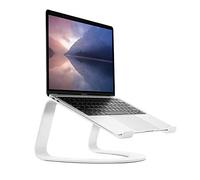 Twelve South Curve Laptop Stand, MacBook Stand - Ergonomic Aluminum Laptop Holder for Apple, Dell, HP, Lenovo, Fits 11" to 17", White