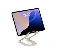 Twelve South Curve Mini, Foldable, Adjustable Tablet Stand for Desk, Dune | Raises iPad up to 6 Inches for Eye-Level Viewing, Multi-Angle Hinge, Anti-Slip Silicone Pads, Folds Flat, Travel Sleeve