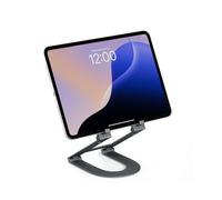 Twelve South Curve Mini, Foldable, Adjustable Tablet Stand for Desk, Slate | Raises iPad up to 6 Inches for Eye-Level Viewing, Multi-Angle Hinge, Anti-Slip Silicone Pads, Folds Flat, Travel Sleeve