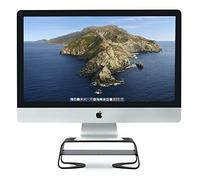 Twelve South Curve Riser Monitor Stand | Ergonomic desktop stand with storage shelf for iMac and Displays, matte black