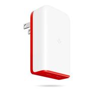 Twelve South PlugBug Travel 50W Charger Block, 2-USB Type C Port Fast Charging for iPhone, iPad, MacBook & More, with Apple Find My Integration, Folding Prongs & Adapters for US, CN, AU, EU, UK, KR