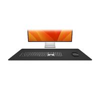 Twelve South Sustainable Leather Large Desk Pad - Desk Mat for Computer, Mouse Traction Surface, Desk Protector, Large Mouse Pad, Moisture and Heat Resistant, Non-Slip Desk Pad, Spill Resistant, Black