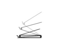 Twelve South Curve Flex | Ergonomic Height & Angle Adjustable Aluminum Laptop/MacBook Stand/Riser, fits 10"-17", folds flat for portability -travel pouch included, matte black
