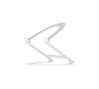 Twelve South Curve Flex Laptop Stand, MacBook Stand - Ergonomic, Portable, Aluminum Laptop Holder, Computer Cooling Stand, Adjustable Height & Angle, Fits Laptops 10"-17", Riser for Desk, Matte White