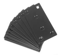 Twelve Stainless Steel Straight Corner Mending Plates for Reliable Fixing and Reinforcement in DIY Projects