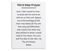 Twelve Step Third Prayer Poster Addiction Recovery Decor