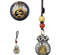 Twelve Zodiac God of Wealth Bag,Daily Prosperity and Fortune-Filled Money Bag Pendant,Rotatable Lucky Bag Pendant,Rotatable Blessing Bag Pendant,Handmade God of Wealth Bag (Rat)