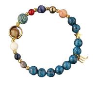 Twelve Zodiac natural stone bracelets, blue marble, red and blue malachite, lapis lazuli, drawing stone, turquoise, men and women, Mother's Day, Christmas, birthday gifts (Scorpio(10.24-11.22))