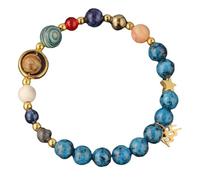 Twelve Zodiac natural stone bracelets, blue marble, red and blue malachite, lapis lazuli, drawing stone, turquoise, men and women, Mother's Day, Christmas, birthday gifts (Aquarius(1.20-2.18))