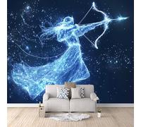Twelve Zodiac Signs Photo Wallpaper Sagittarius Wall Paper 250 × 175 cm / 98.4" × 68.8" - Non-Woven Mural, Art Print Wall Mural Decoration Poster Picture Design Modern 3D Effect