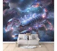 Twelve Zodiac Signs Wallpaper Murals Scorpio Photo Wallpaper 450 × 315 cm / 177.1" × 124" Non-Woven 3D Wall Mural Decoration Poster for Bedroom Living Room TV Backdrop