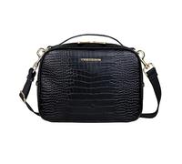 TWELVElittle Luxe Diaper Clutch - Crossbody Diaper Bag includes Portable Changing Pad, Zip Out Pouch organizer and Wipes Case Black Croc