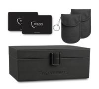 TwelvePeaks® Faraday Box for Car Keys, Key Fobs Pouch & RFID Blocking Card