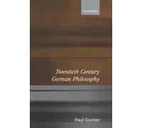 Twentieth Century German Philosophy by Paul Gorner (English) Paperback Book