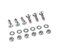 Twenty 6-Pack Sprocket Bolts Silver Silver