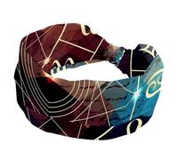 Twenty-Eight Stars Elastic Wide Headband Women’s Headbands Non-Slip Hairband Moisture-Wicking Workout Head Band for Yoga, Gym, Running, Fitness, Sport