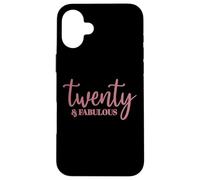 Twenty & Fabulous, 20 Years Old For Women Her 20th Birthday Case for iPhone 16 Plus
