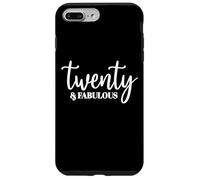 Twenty & Fabulous, 20 Years Old, For Women Her 20th Birthday Case for iPhone 7 Plus/8 Plus