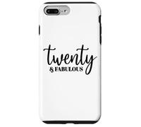 Twenty & Fabulous, 20 Years Old For Women Her, 20th Birthday Case for iPhone 7 Plus/8 Plus