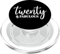 Twenty & Fabulous, 20 Years Old, For Women Her 20th Birthday PopSockets PopGrip for MagSafe