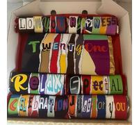 Twenty first/21st Birthday themed novelty chocolate box.For Friends, Family or work collegue. (7 inch brown box, Main bar - caramel)