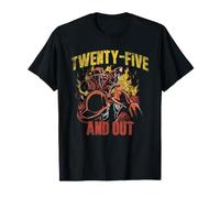 Twenty-Five and Out Retired Firefighter Fireman Fire Dept T-Shirt