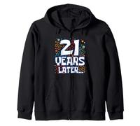 Twenty One 21 Years Later 21st Birthday Party Funny Meme Zip Hoodie