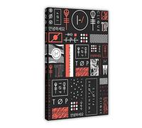 Twenty One Pilots Shirt Blurryface Poster Canvas Poster Bedroom Decor Sports Landscape Office Room Decor Gift Frame-style 12x18inch(30x45cm)