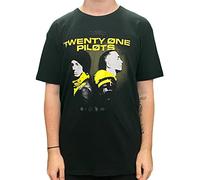 Twenty One Pilots T Shirt Back to Back Trench Band Logo Official Mens Black L