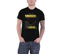 Twenty One Pilots T Shirt Trench Cliff Band Logo Official Mens Black S