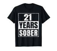 Twenty One Years Sober 21 Years Sobriety Anniversary T-Shirt