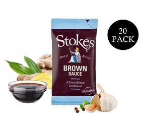 Twenty Pack of Stokes Real Brown Sauce Sachet 32g - FREE NEXT DAY DELIVERY