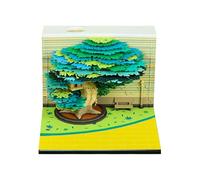 Twenty Six Artistic Tree Growth Calendar Weekly Plan Pad with Removable Panels for Desk Organization and Gifts, 6 Weekly Planner