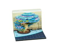 Twenty Six Artistic Tree Growth Calendar Weekly Plan Pad with Removable Panels for Desk Organization and Gifts, 6 Weekly Planner