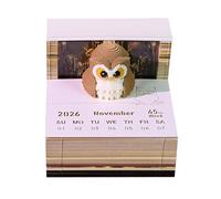 Twenty Six Brightened Organization Pad Theme Writing Face Tear Immune Paper for Specialists Learners LED Desk Calendar Six