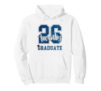 Twenty Six Graduate Class of 2026 Blue Senior Graduation Pullover Hoodie