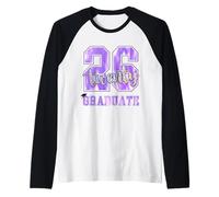 Twenty Six Graduate Class of 2026 Pink Senior Graduation Raglan Baseball Tee
