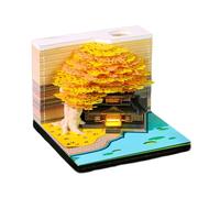 Twenty Six Illuminated Weekly Planner Three-dimensional Flowering Flower Paper Art Note Pad Split Panes Permanent Special Paper Gift Thoughts For Christmas Six