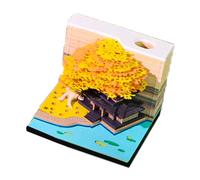 Twenty Six Illuminated Weekly Planner Three-dimensional Flowering Flower Paper Art Note Pad Split Panes Permanent Special Paper Gift Thoughts For Christmas Six