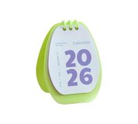 Twenty Six Recyclable Polystyrene Desk Calendar Twist Limit with Note Space for Task Planning Scheduling Six Calendar Planner