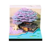 Twenty Six Weekly Planner LED Illuminated Three-dimensional Blossomy Papercraft Note Pad Split Panes Special Rough Paper Present Concept LED Weekly Calendar Six