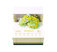 Twenty Twenty Six Recyclable Treehouse Desk Calendar Premium Tear Immune Paper Integrated LED Night Light for Schedule Planning Field Glasses Specialty Paper Calendar