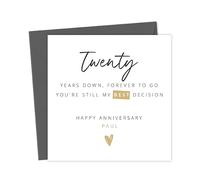Twenty years down forever to go you're still my best decision